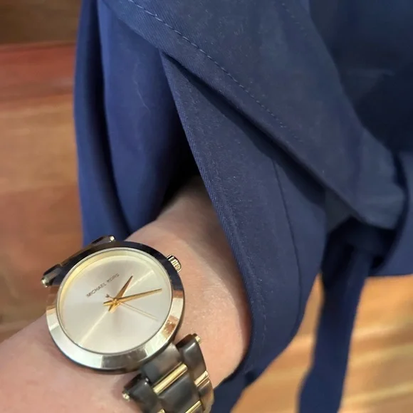 Weatherproof / NWT/ DOUBLE BREASTED TRENCH/ Classic Navy Blue/ Size M - Picture 5 of 15